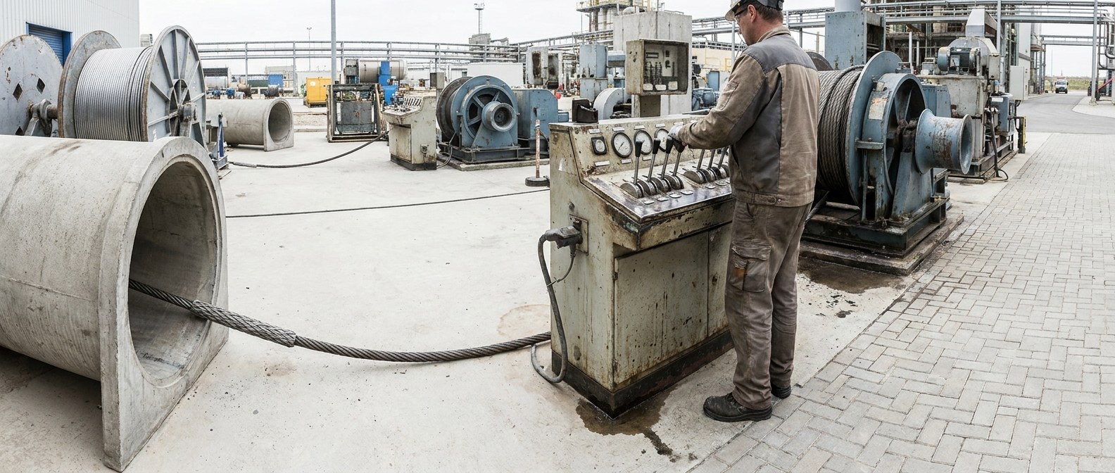 оператор у woven steel cable pulling grip